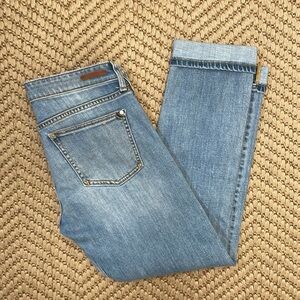 Anthropologie - Hyphen Cropped Straight Denim Jeans - Blue - 27